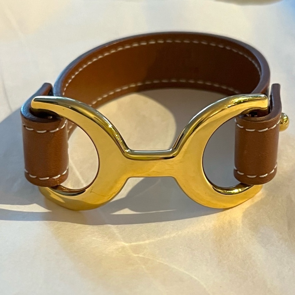 HERMES Pavane Bracelet in Chamonix Brown